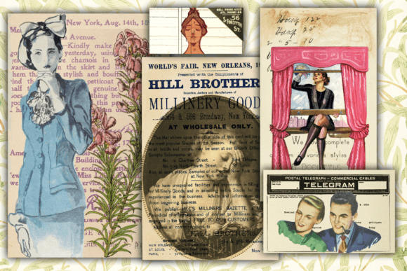 Download Vintage Ephemera Collage Junk Journal - Collage Collection