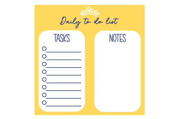 Download Daily to Do List Template - To do list Collection