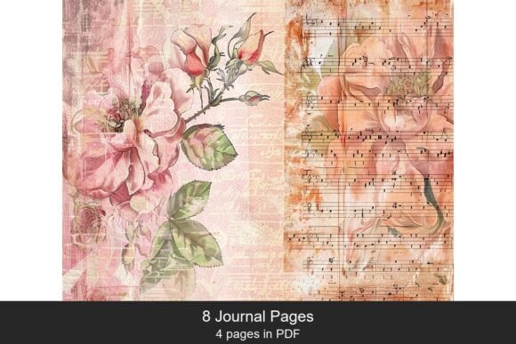 Download Pink Vintage Collage Pages - Collage Collection