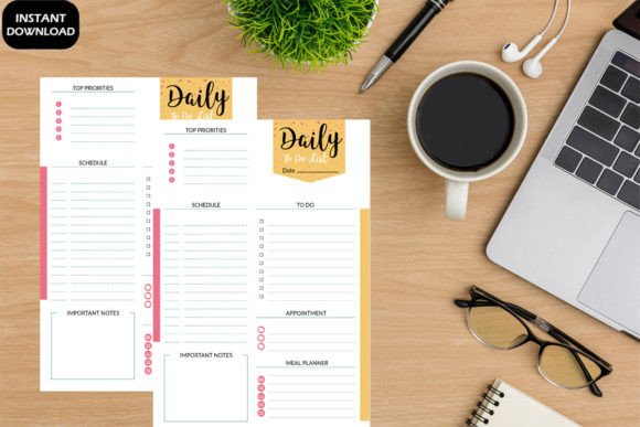 Download Classic Daily to Do List Retro Printable - To do list Collection