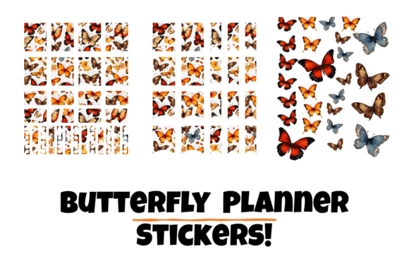 Download 🦋 Autumn Butterfly Planner Stickers - Premium Resources