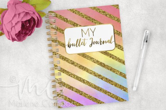 Download Journal Cover, Planner, Rainbow Stripes - Cover Collection