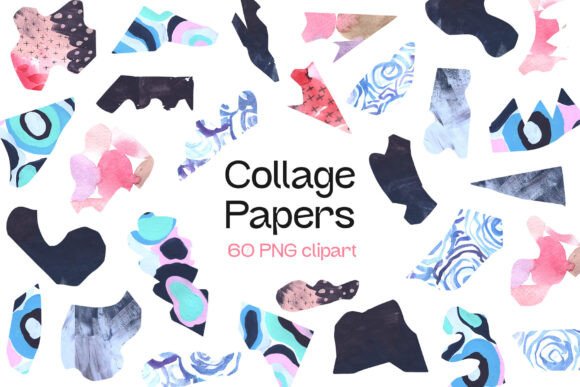 Download Collage Torn Papers Clipart &amp; Stickers - Collage Collection