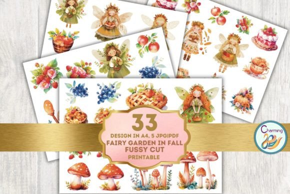 Download Fussy Cut: Fairy Garden in Autumn - Premium Resources