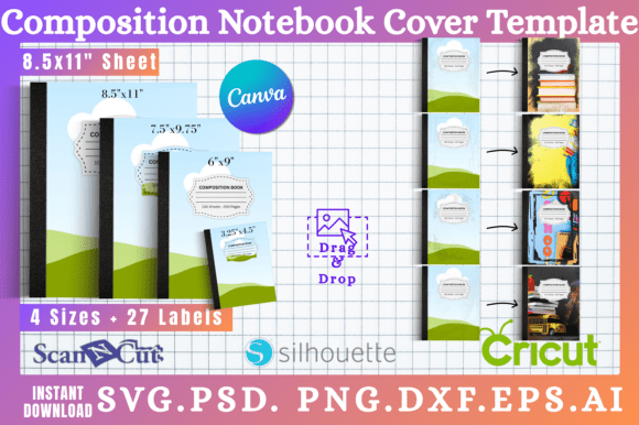 Download 15pc Composition Notebook Cover Template - Cover Collection