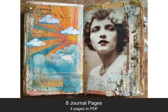 Download Vintage Winter Collage Pages - Collage Collection